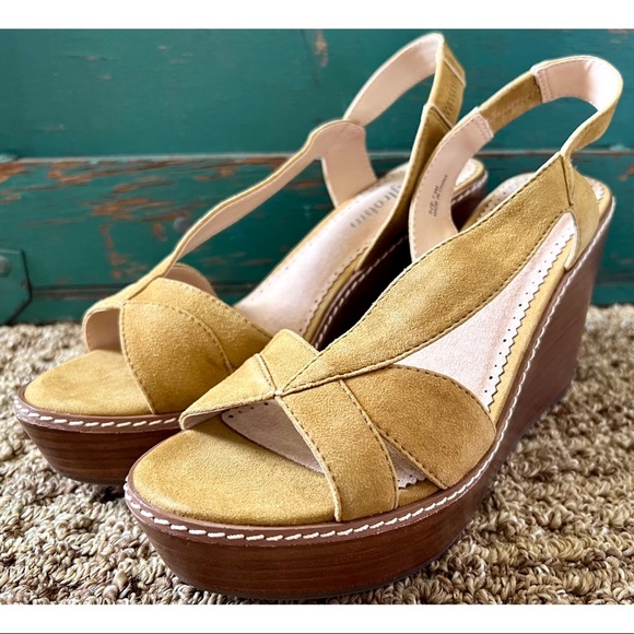 Anthropologie Farylrobin Casino Wedges Sandals 7.5 - Picture 6 of 9